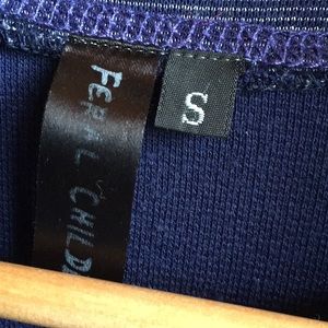 FERAL CHILDE Sweaters - FERAL CHILDE BLUE SWEATER S FERAL CHILDE Sweaters - FERAL CHILDE BLUE SWEATER S